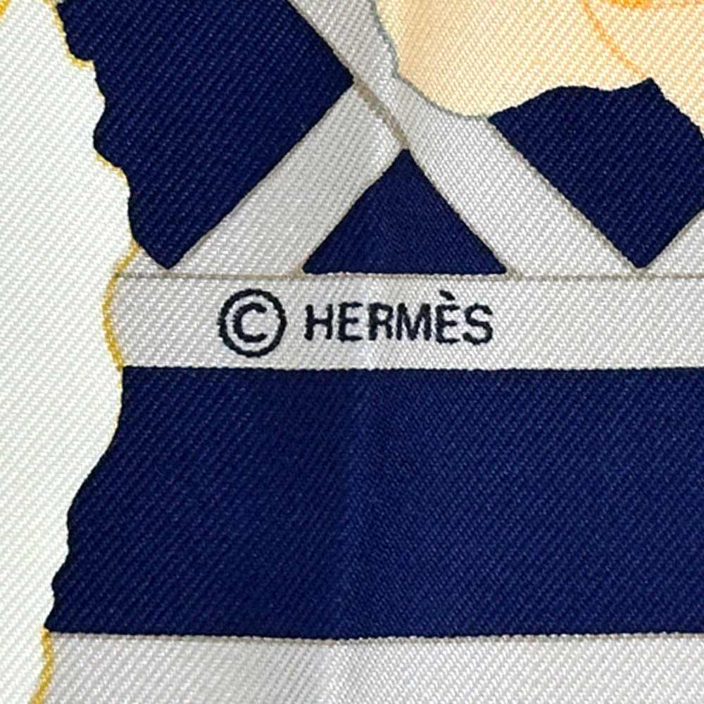 Hermes scarf/muffler, Carre 90, ROSRRAIE (Rose Garden), women's, brand name, ... - Picture 4 of 11